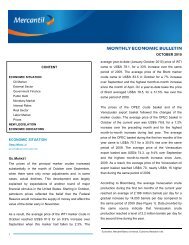 Monthly Economic Bulletin October 2010 - Banco Mercantil