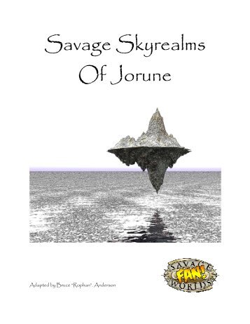 Savage Skyrealms Of Jorune - Savagepedia