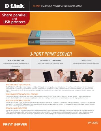 3-PORT PRINT SERVER DP-300U - FTP Directory Listing - D-Link