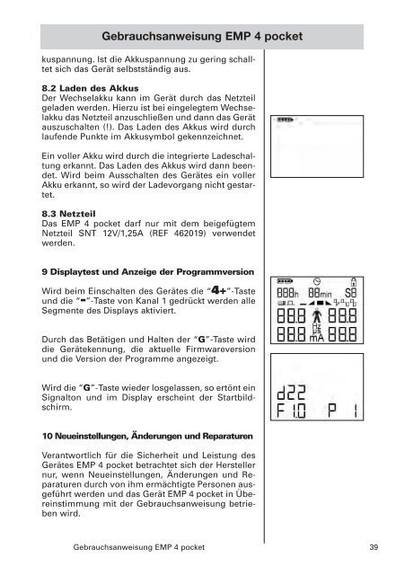 Muskelstimulationsgerät EMP 4-pocket - schwa-medico