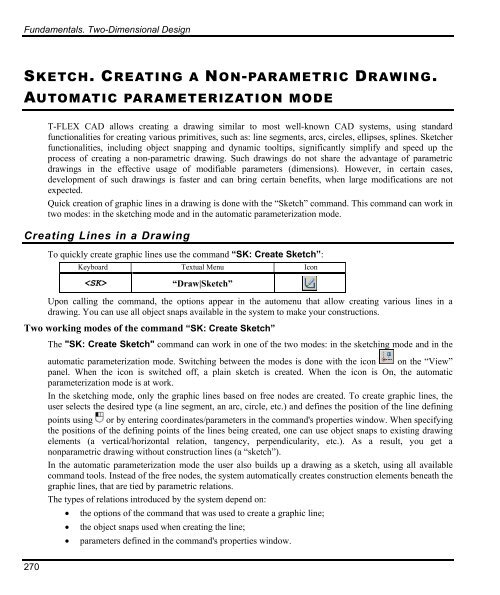 T-FLEX Parametric CAD. Fundamentals. 2D Design