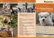 Das ist ein Hundeleben www.rhodos-Hunde.de unterstützt von ...