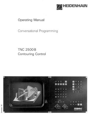 Operating Manual Conversational Programming TNC ... - heidenhain