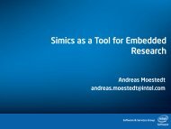 Simics as a Tool for Embedded Research - Embedded Community ...