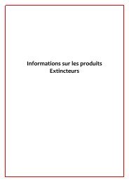 Informations sur les produits Extincteurs - PAGE D'ACCUEILAccueil