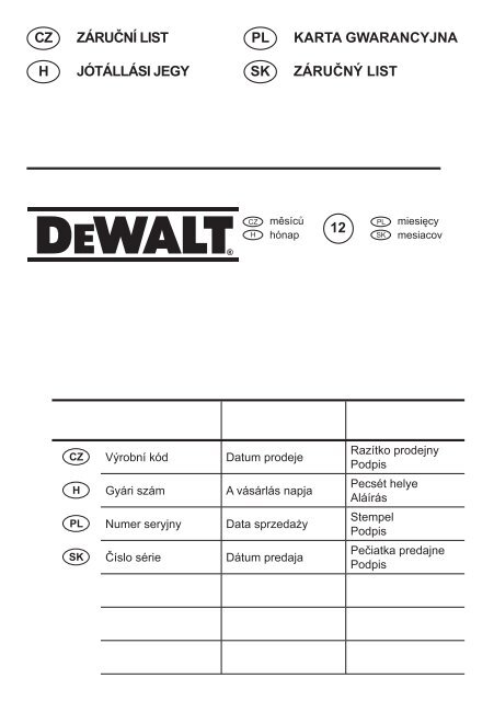 DC980 DC981 DC984 DC987 DC988 - Service - DeWALT