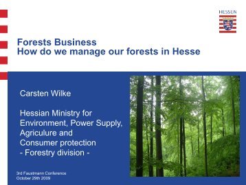 Forests and Forestry in Hesse/Germany
