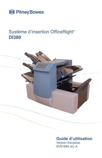 Système d'insertion OfficeRightMC DI380 - Pitney Bowes Canada