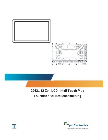 2242L 22-Zoll-LCD- IntelliTouch Plus Touchmonitor Betriebsanleitung