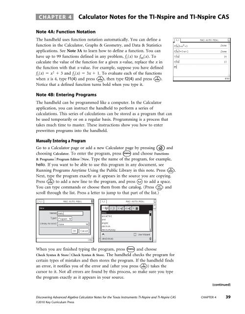 ti nspire programming