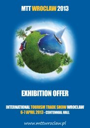 exhibition offer - International Tourism Trade Show - Wroclaw 2010