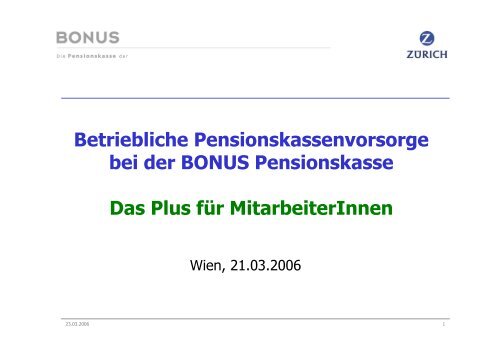 Microsoft PowerPoint - Pr\344sentation Pensionskasse bei Betriebsr ...