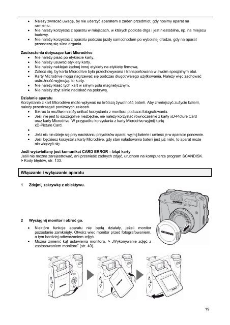 Pełna instrukcja obsługi aparatu C-5060 Wide ZOOM • Dziękujemy ...