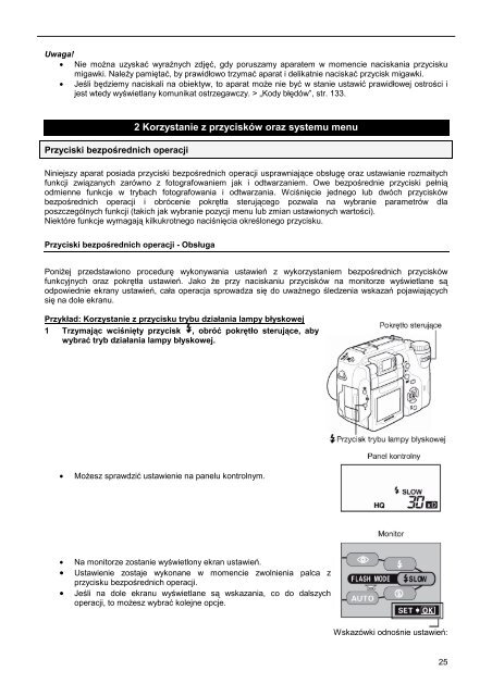 Pełna instrukcja obsługi aparatu C-5060 Wide ZOOM • Dziękujemy ...