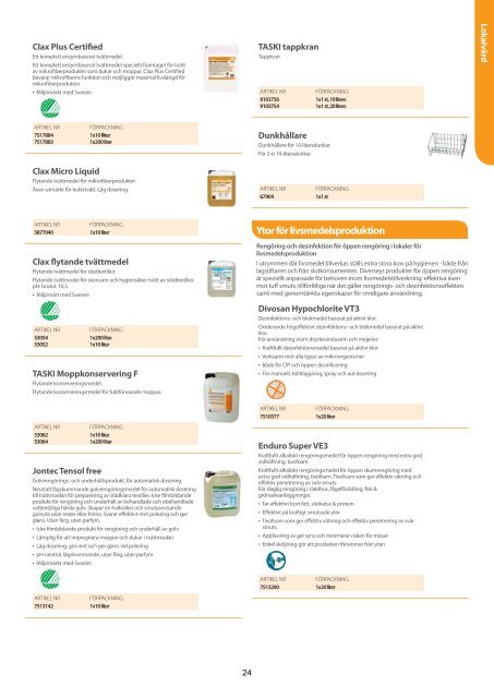 Produktkatalog 2011 - Orange Clean AB