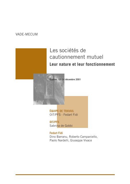 Les sociétés de cautionnement mutuel - International Labour ...