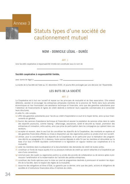 Les sociétés de cautionnement mutuel - International Labour ...