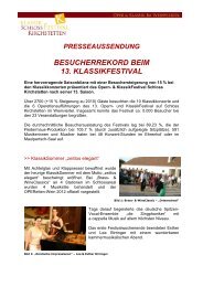 BESUCHERREKORD BEIM 13. KLASSIKFESTIVAL - RiSKommunal