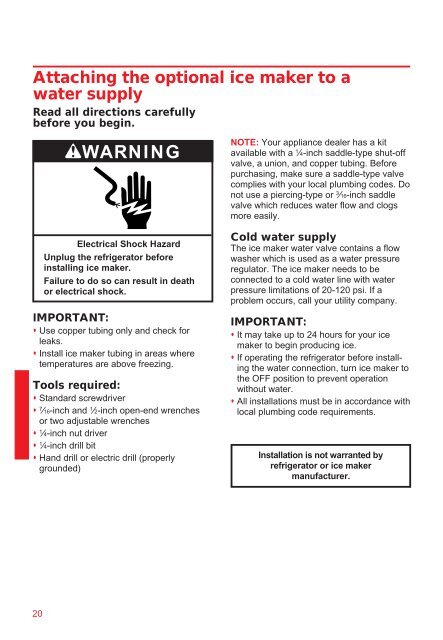 Guía de Uso Y Cuidado Use And Care Guide - Whirlpool Corporation