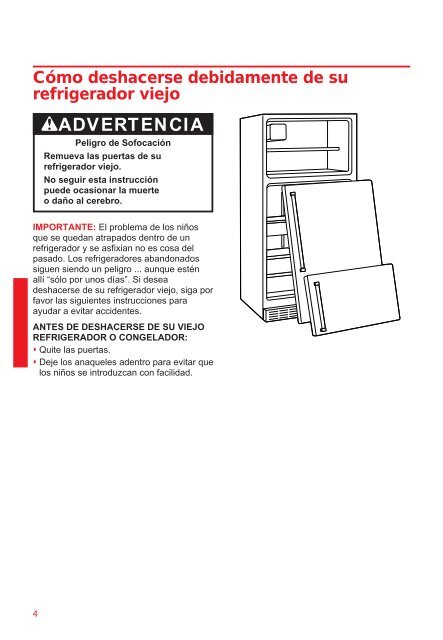 Guía de Uso Y Cuidado Use And Care Guide - Whirlpool Corporation