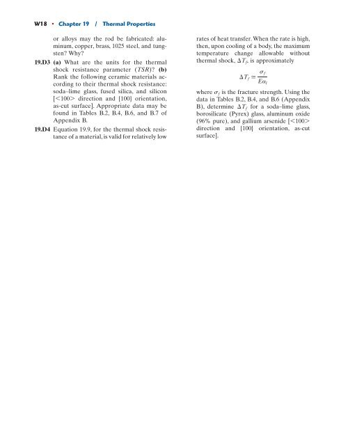 Chapter 19 Thermal Properties