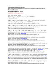 allometric scaling laws in biology