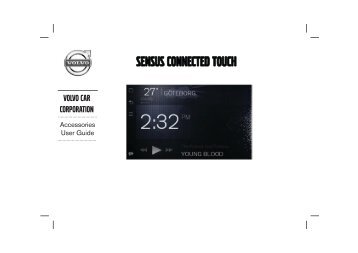 Sensus connected touch - Volvo Cars Accessories Web