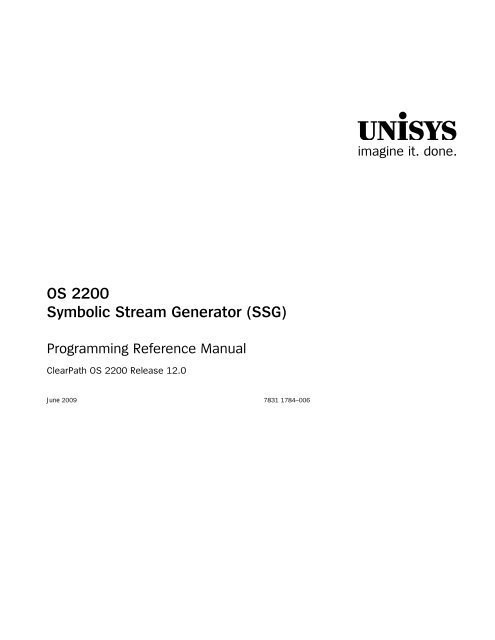 SSG) Programming Reference Manual - Public Support Login ...