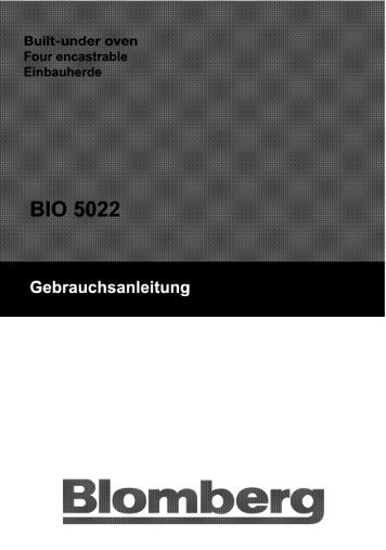 User Manual - Blomberg