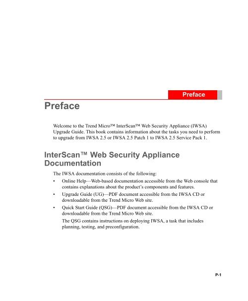 InterScan Web Security Appliance Upgrade Guide - Online Help ...