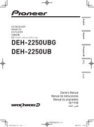 DEH-2250UBG DEH-2250UB - Pioneer