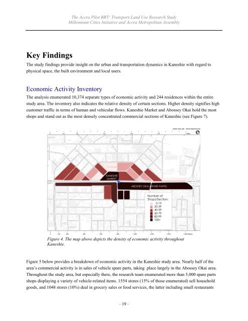 Transport-Land Use Research Study - Millennium Cities Initiative ...