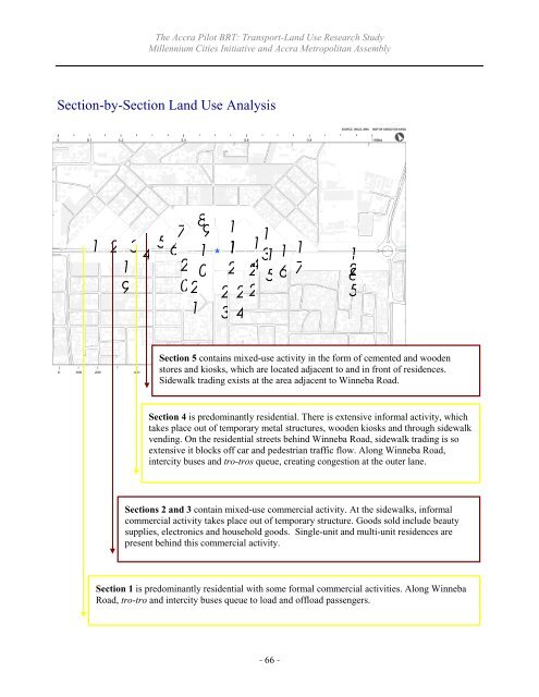 Transport-Land Use Research Study - Millennium Cities Initiative ...