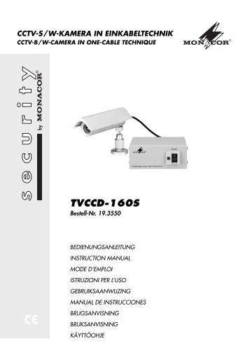 TVCCD-160S - Monacor