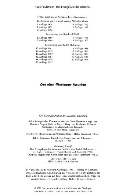 Das Evangelium des Johannes