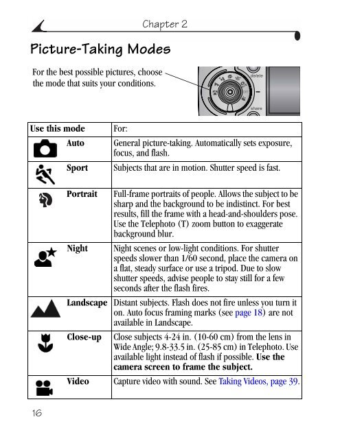 Kodak EasyShare CX6445 zoom digital camera User's Guide