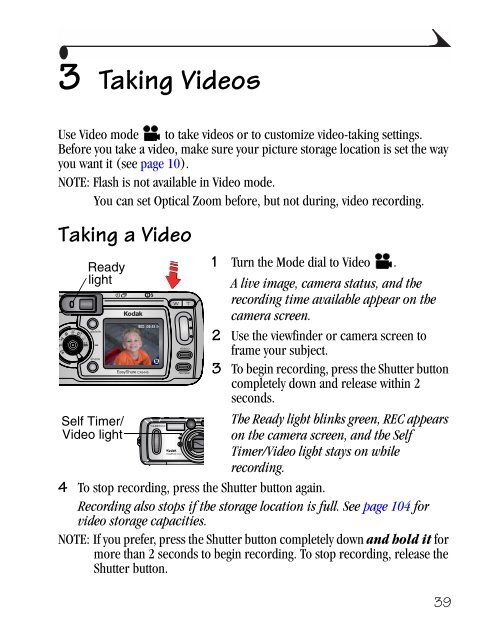 Kodak EasyShare CX6445 zoom digital camera User's Guide