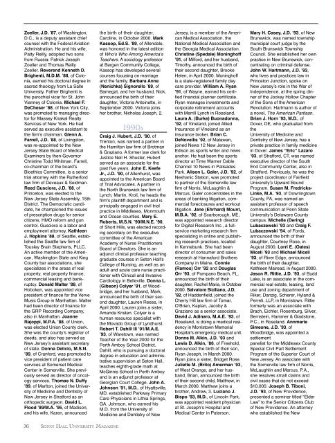 Seton Hall Magazine, Summer 2001 - TLTC Blogs - Seton Hall ...