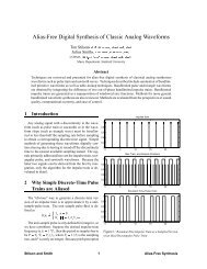 Alias-Free Digital Synthesis of Classic Analog Waveforms - CCRMA ...