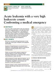 Acute leukemia with a very high leukocyte count - Cleveland Clinic ...