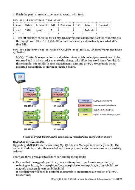 MySQL Cluster Tutorial - cdn.oreillystatic.com