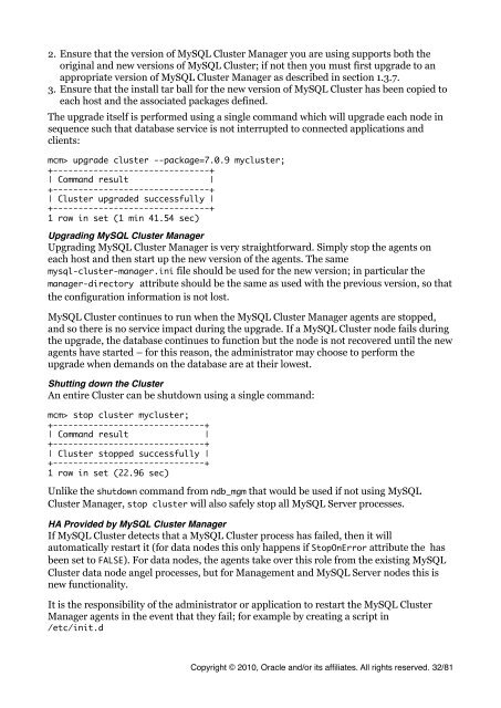 MySQL Cluster Tutorial - cdn.oreillystatic.com