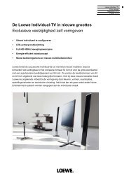 De Loewe Individual-TV in nieuwe groottes Exclusieve ...