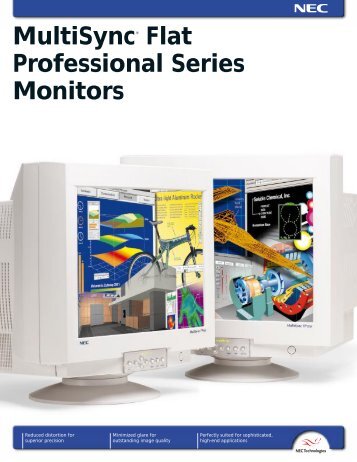 MultiSync® Flat Professional Series Monitors