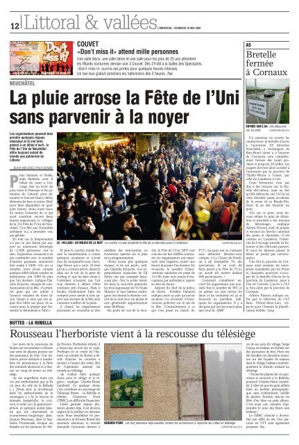 Edition du 18 mai 2007