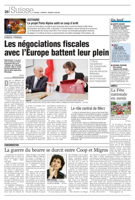 Edition du 18 mai 2007