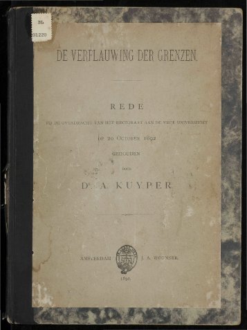 DE VERflAUWING DER GRENZEN - VU-DARE Home