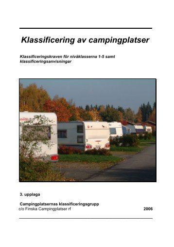 Klassificering av campingplatser