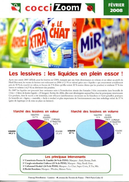 Cocci Les Lessives Les Liquides En Plein Essor Sniw