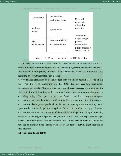 Module 8: Real-time Operating Systems and Microkernels - E-Courses